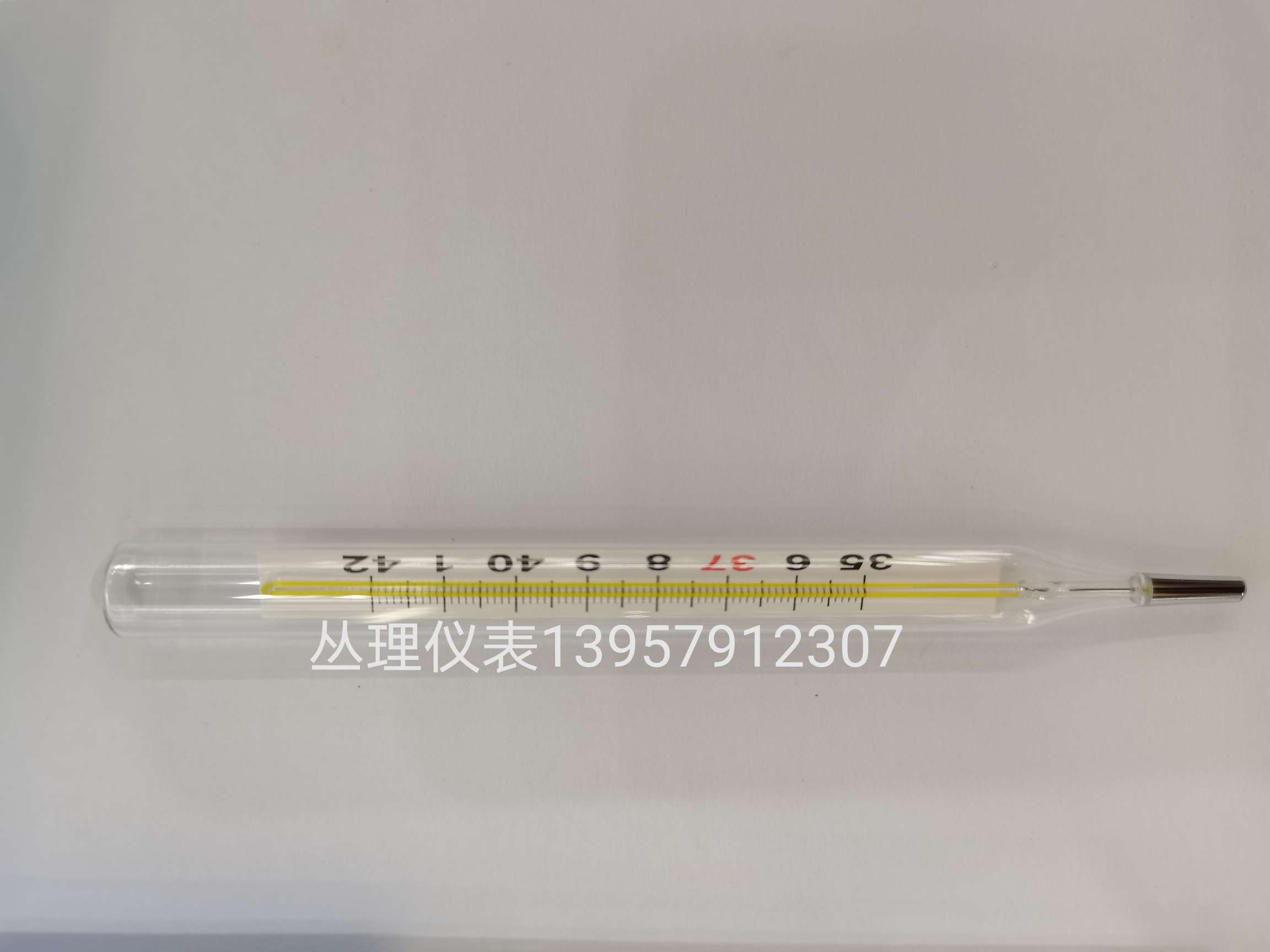 单双刻度温度计大号玻璃温度计清晰大刻度外贸腋下温度测温计详情图2