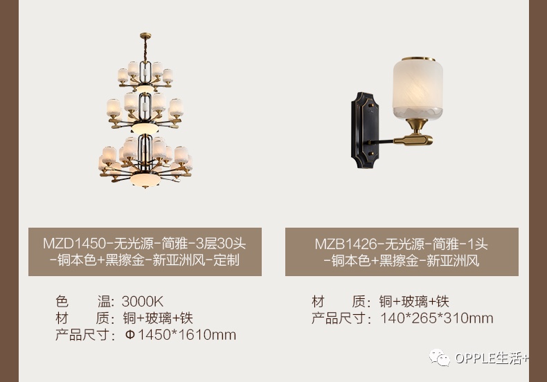 欧普简雅8头全铜详情图14