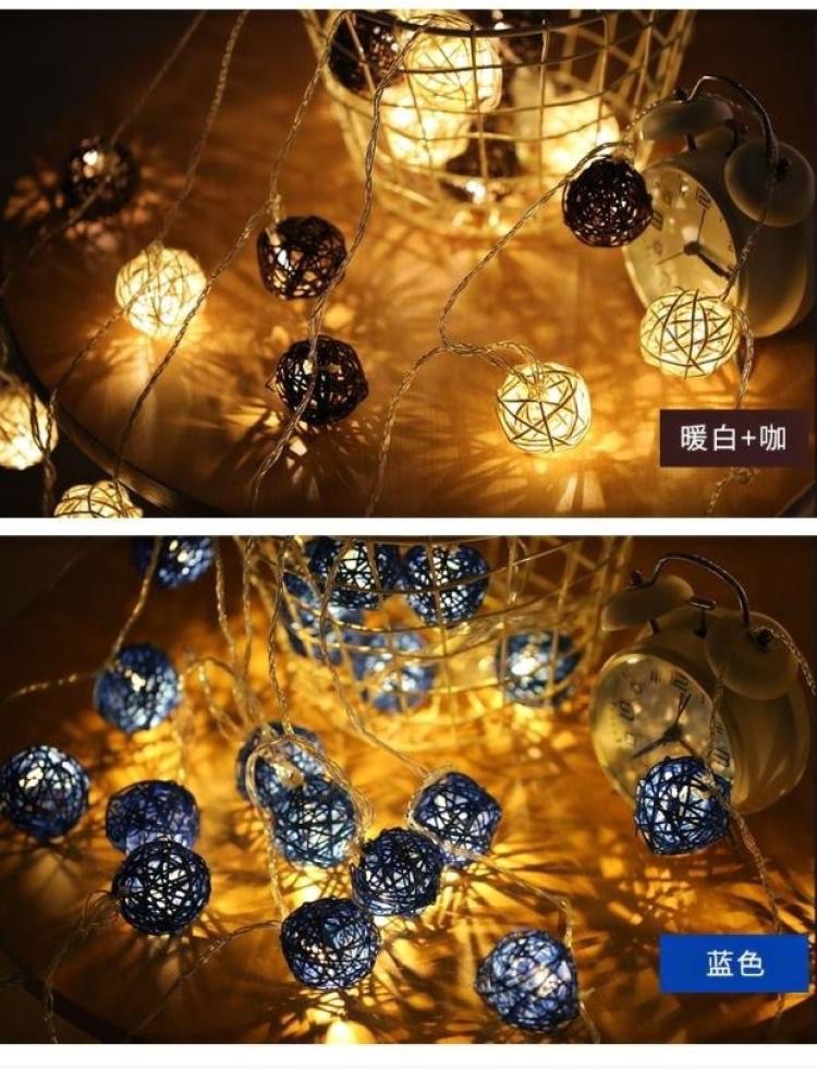 led圣诞灯藤球室内装饰彩灯详情图5