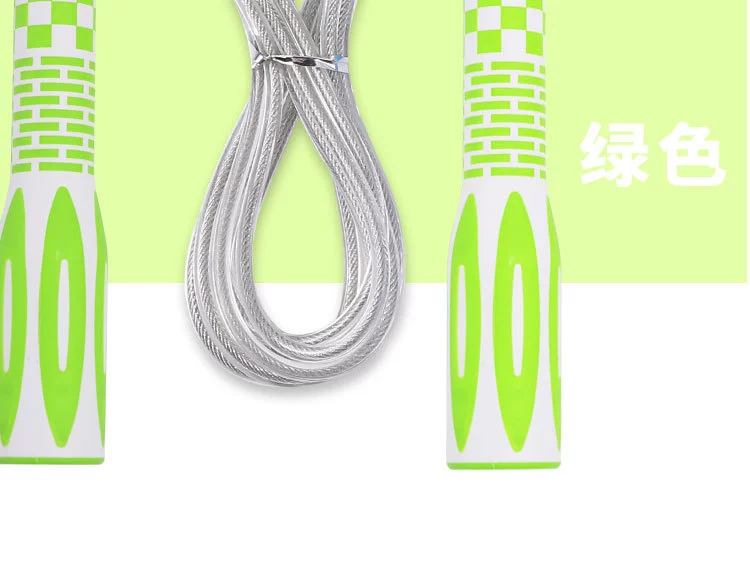橡胶长手柄钢丝轴承跳绳成人健身学生比赛训练专业极速竞技跳绳详情图11