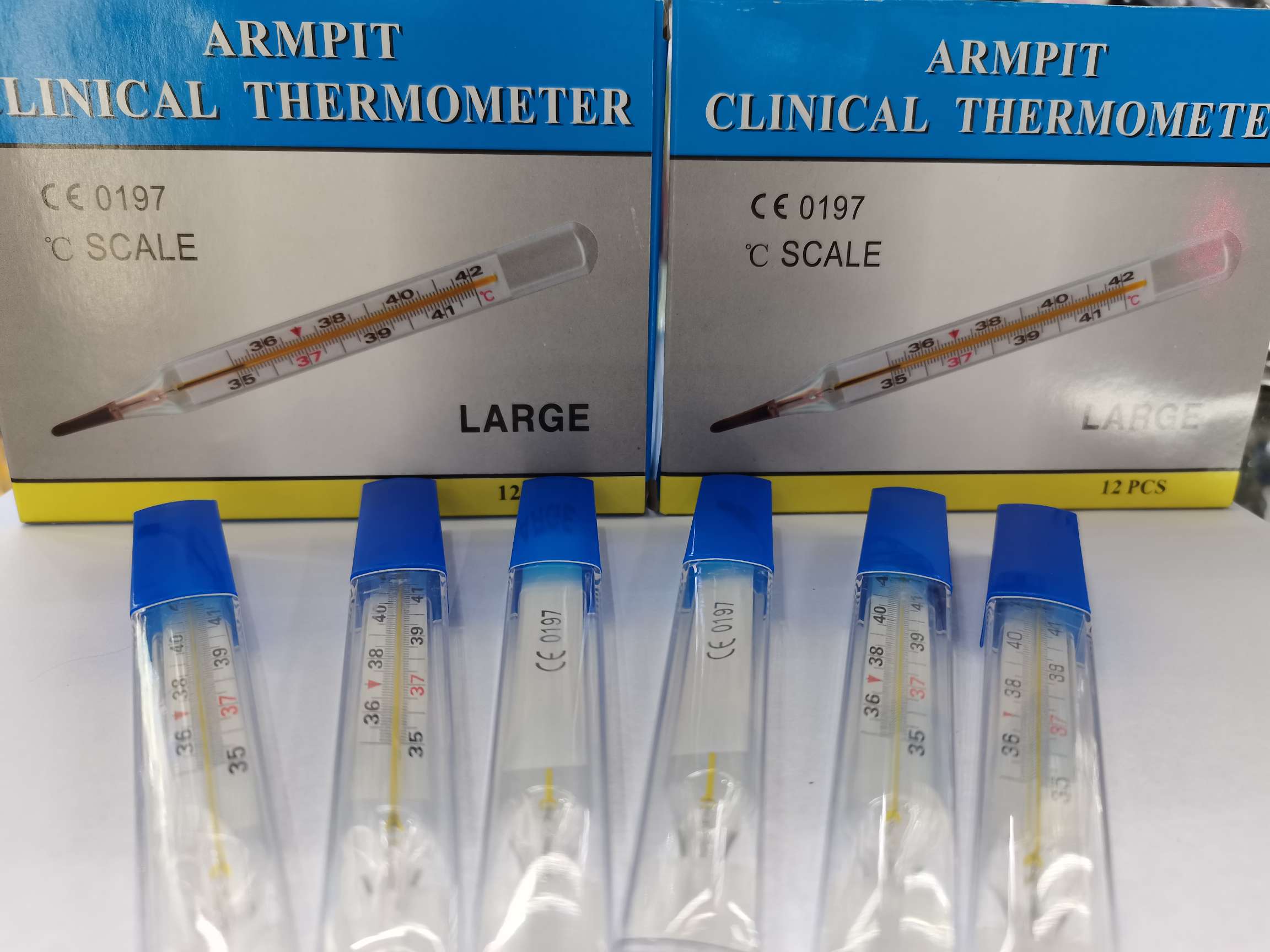 单双刻度温度计大号玻璃温度计清晰大刻度外贸腋下温度测温计详情图9