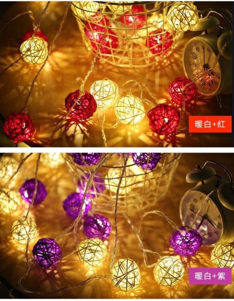 led圣诞灯藤球室内装饰彩灯详情图4