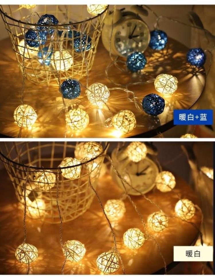 led圣诞灯藤球室内装饰彩灯详情图2