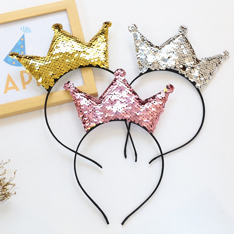 Crown Christmas headband. full figure