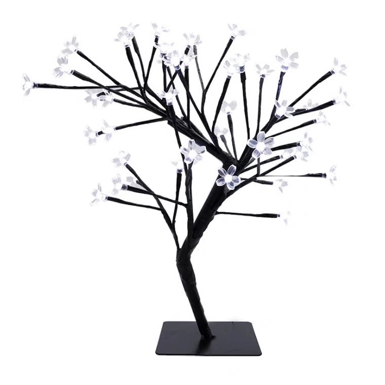 led发光树灯圣诞灯彩灯室内装饰樱花灯白底实物图