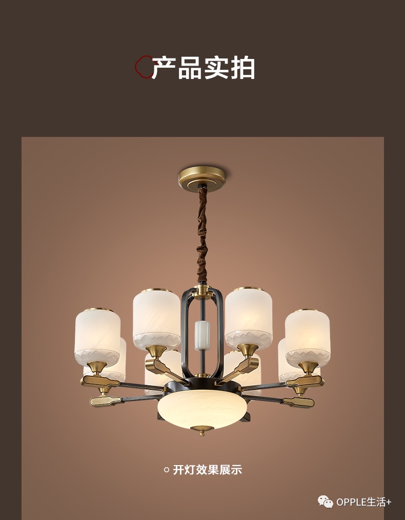 欧普简雅8头全铜详情图7