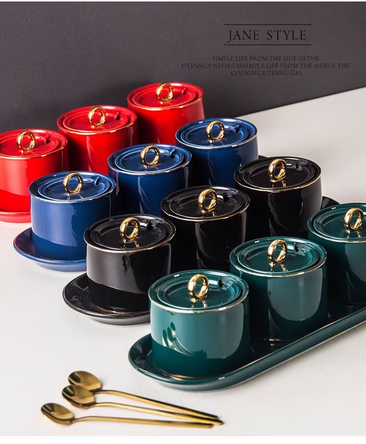 高档陶瓷调味罐每件16套细节图