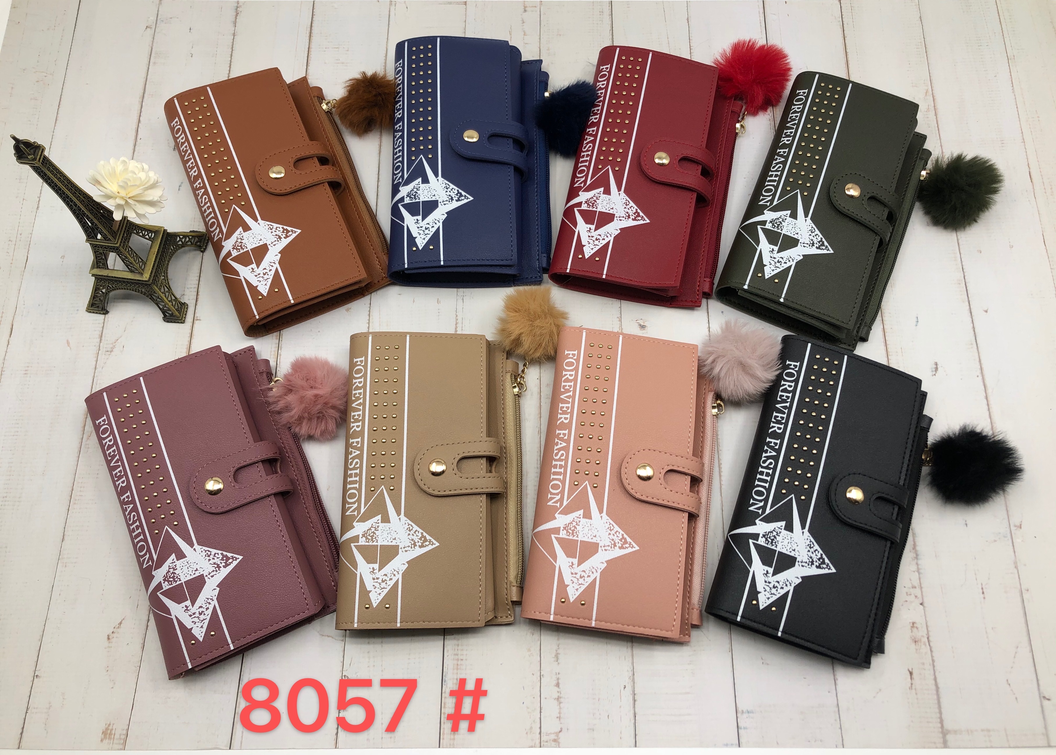Ladies' wallet, short women's wallet 2021 new style zipper fashionable Korean version student two-fold loose money pocket bag Specification image