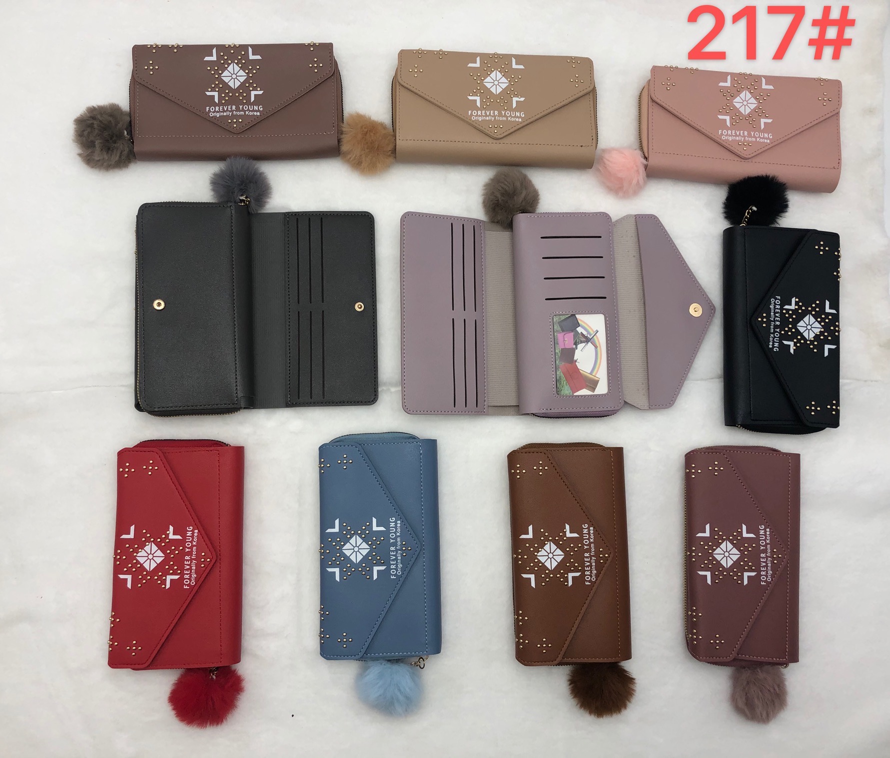 Ladies' wallet, short women's wallet 2021 new style zipper fashionable Korean version student 30% off loose money pocket bag Specification image