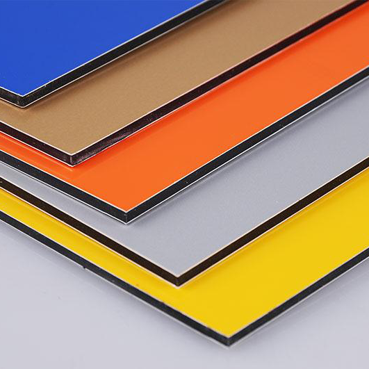 Aluminum-plastic panel Interior and exterior wall curtain wall dry hanging advertising door head background decoration balcony aluminum panel Color aluminum-plastic panel 1.22*2.44 *2.5mm 3mm 4mm 5mm! =