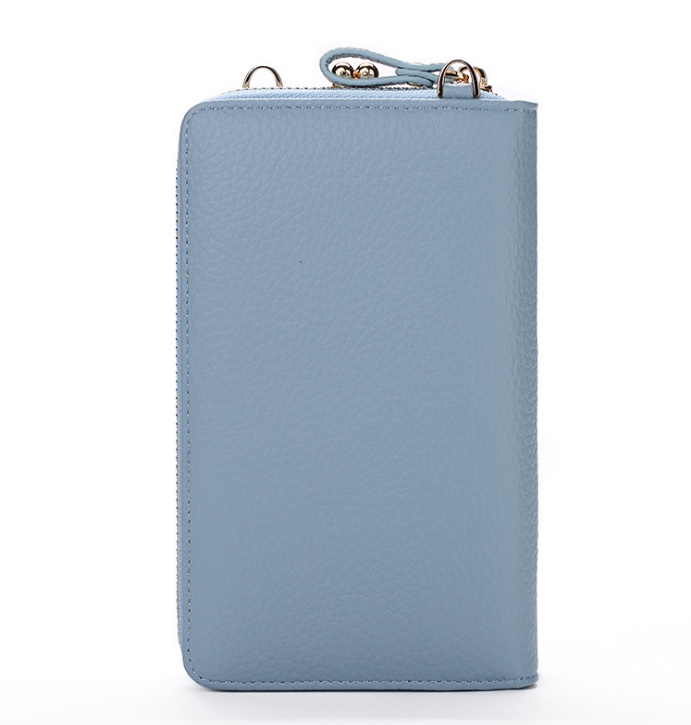 2021 nuevo bolso de teléfono de mujer semi PU de gran capacidad simple billetera de moda de un hombro oblicuo a través de la bolsa de teléfono cero billetera Specification image