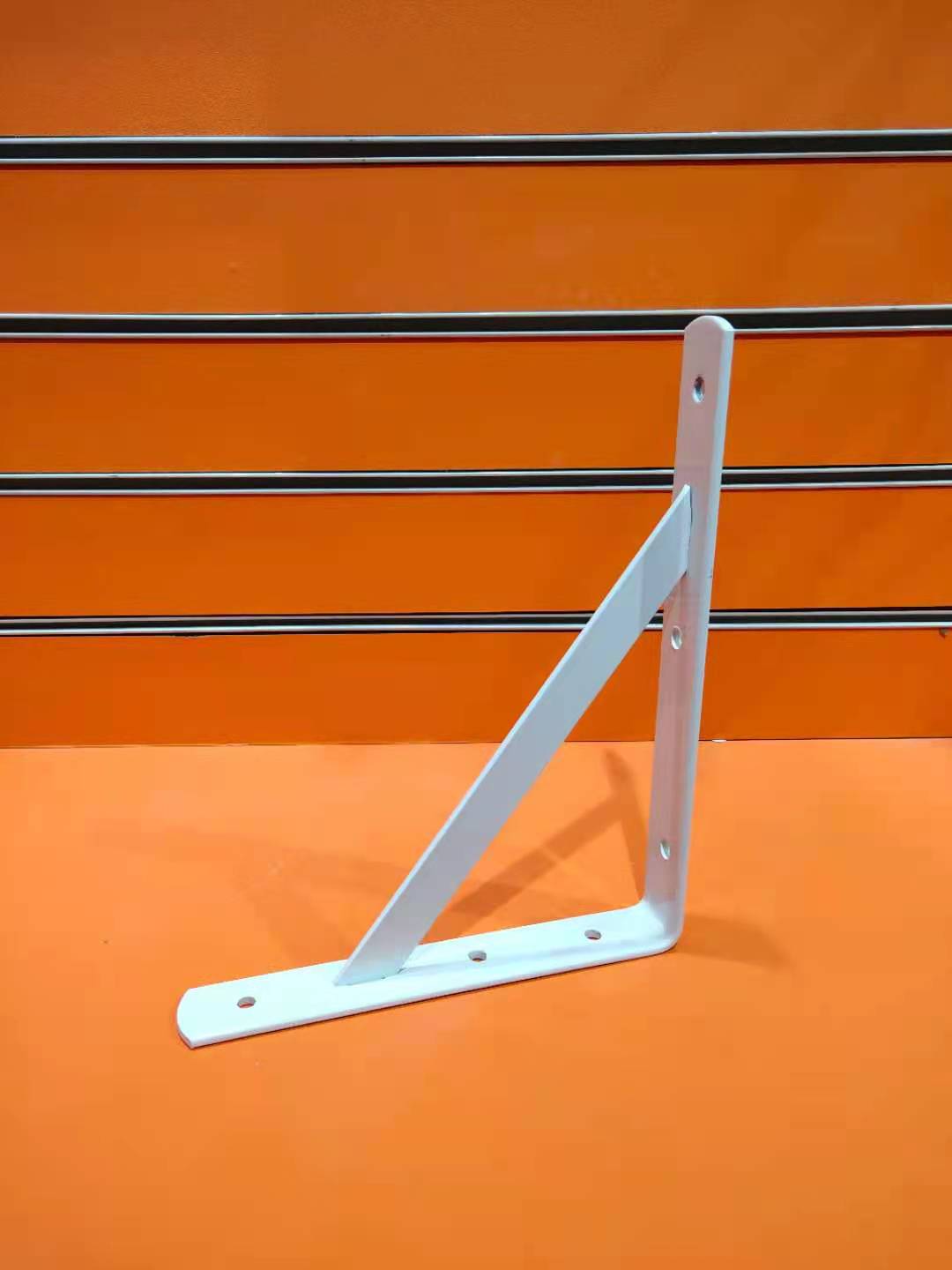 烤漆三角支架承重强 五金工具三角支架托架铁架墙面上搁板支撑架置物架直角固定支架 白色三角支架 角铁固定支架详情图7