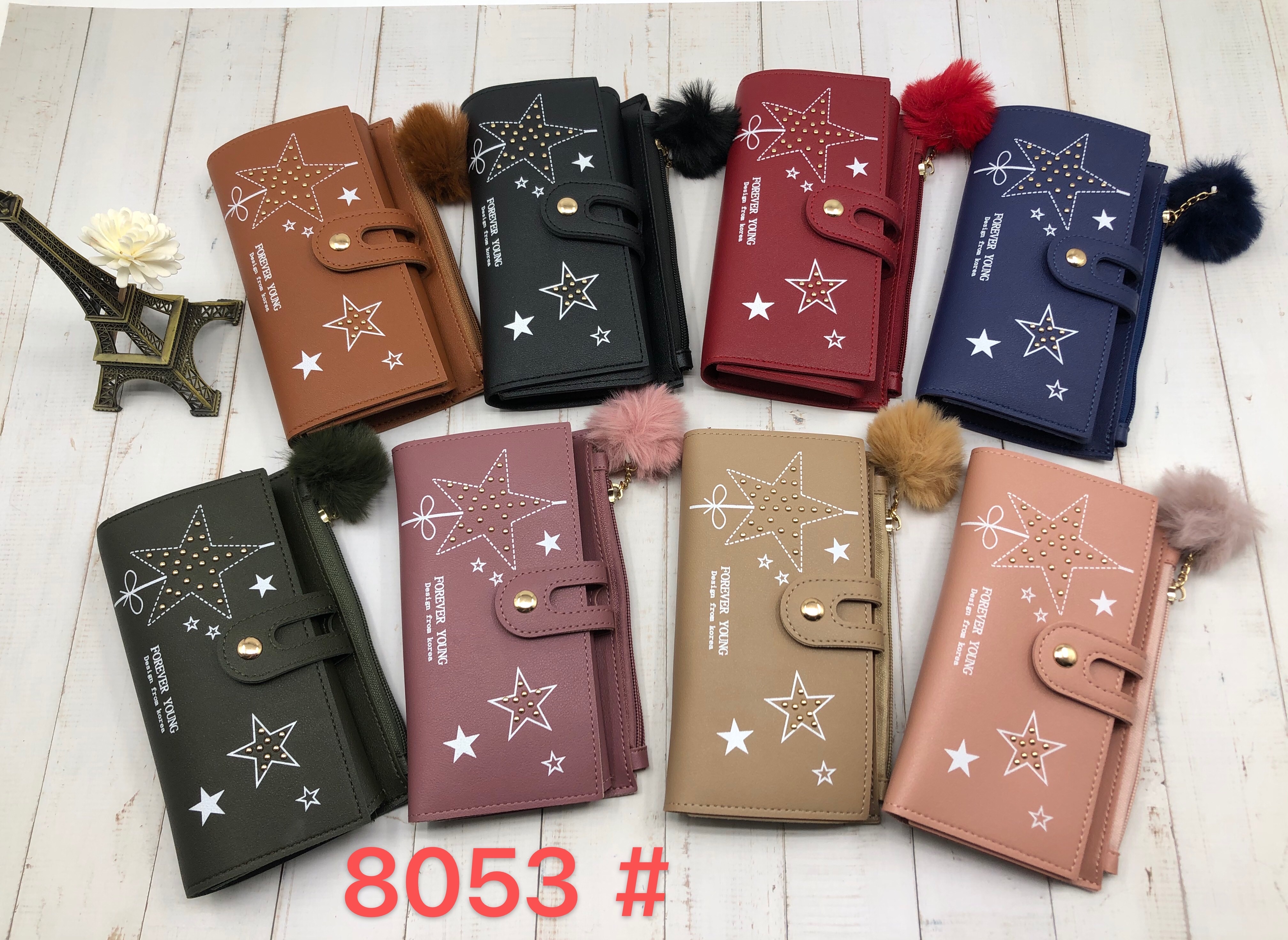 2021 Women's Wallet, new zipper fashionable Korean version student two-fold pocket bag details Picture