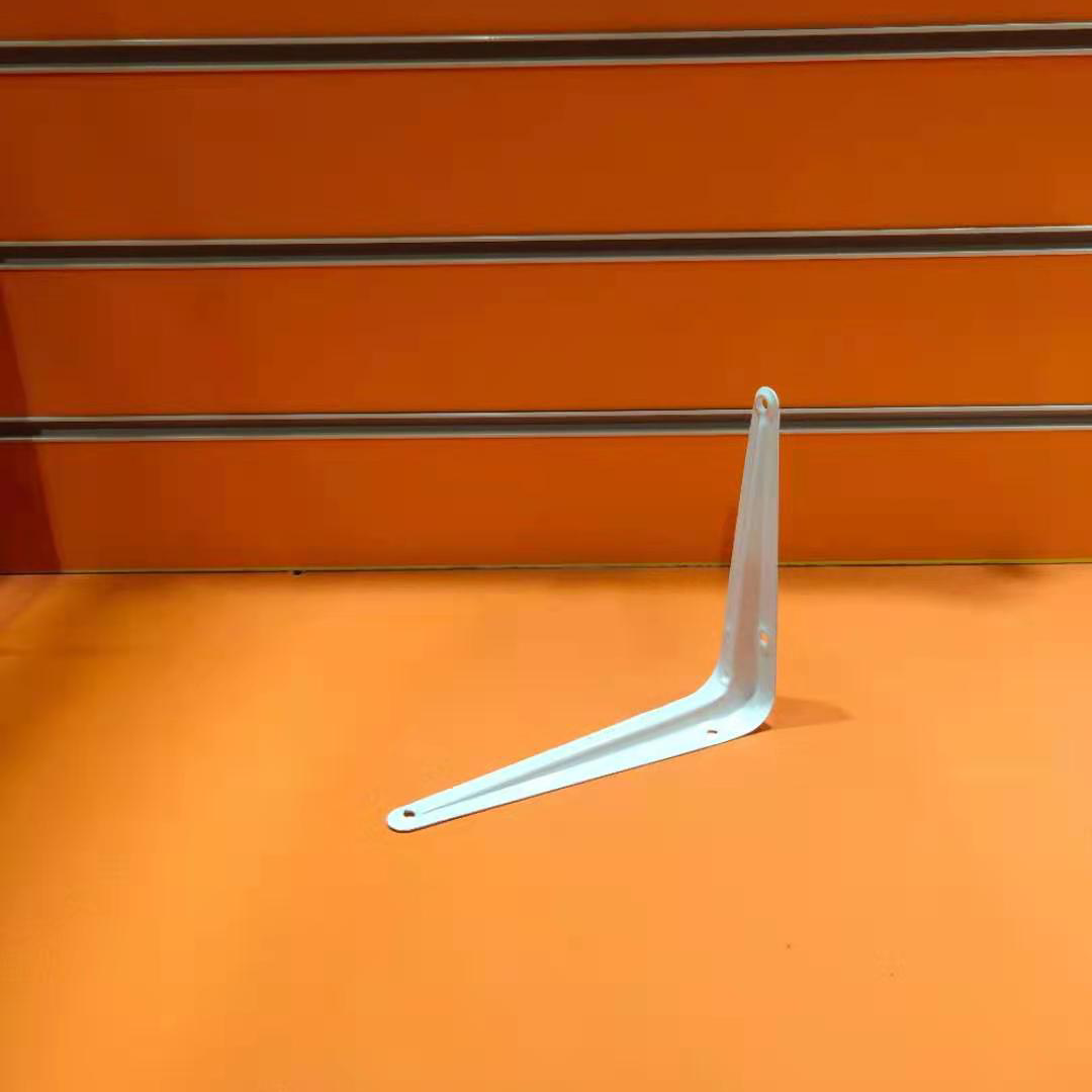 烤漆三角支架承重强 五金工具三角支架托架铁架墙面上搁板支撑架置物架直角固定支架 白色三角支架 角铁固定支架