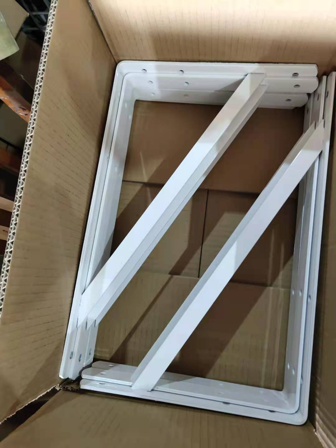 烤漆三角支架承重强 五金工具三角支架托架铁架墙面上搁板支撑架置物架 直角固定支架 白色三角支架 角铁固定支架详情图10