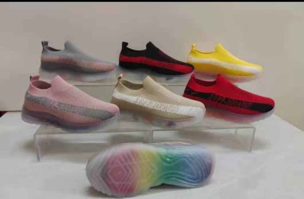 2021女新款TPR水晶底透气飞织椰子鞋详情1