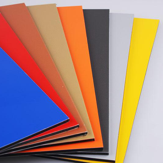 Aluminum-plastic panel Interior and exterior wall curtain wall dry hanging advertising door head background decoration balcony aluminum panel Color aluminum-plastic panel 1.22*2.44 *2.5mm 3mm 4mm 5mm! ,