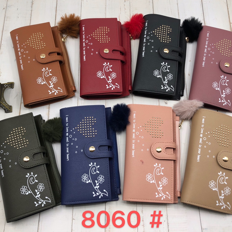 Girls' wallet, short women's wallet 2021 new style zipper fashionable Korean version student two-fold loose money pocket bag