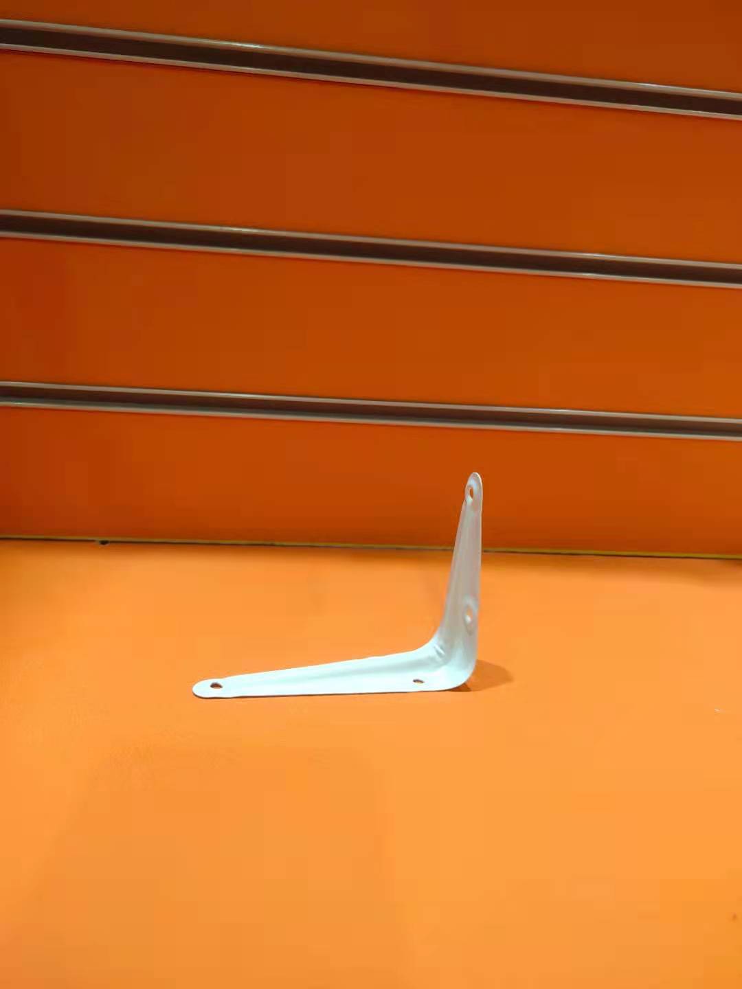 烤漆三角支架承重强 三角支架托架铁架墙面上搁板支撑架置物架直角固定支架来样定做 白色三角支架 角铁固定支架详情图5