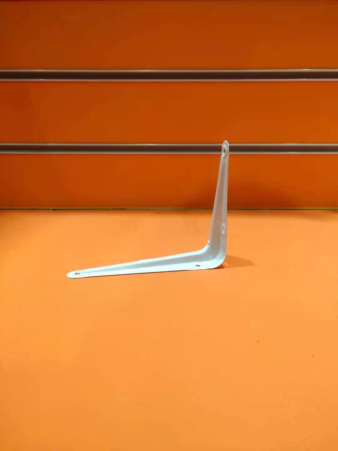 烤漆三角支架承重强 五金工具三角支架托架铁架墙面上搁板支撑架置物架直角固定支架 白色三角支架 角铁固定支架详情图1