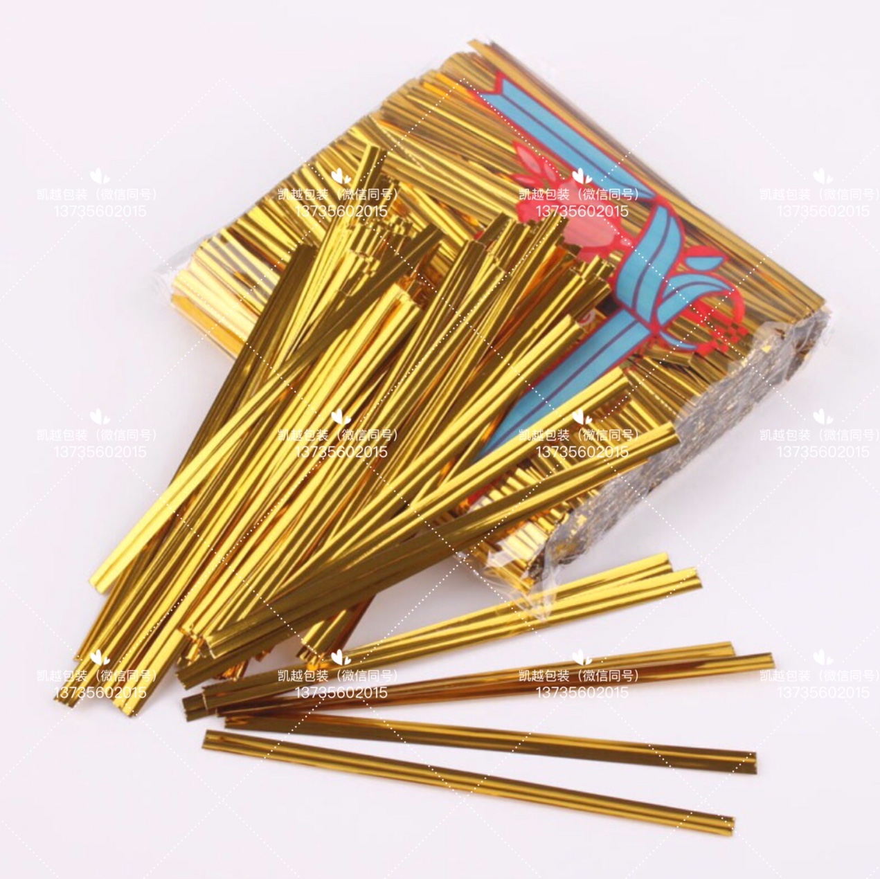 扎丝 绑带 面包袋封口绑带 金色银色红色多色混