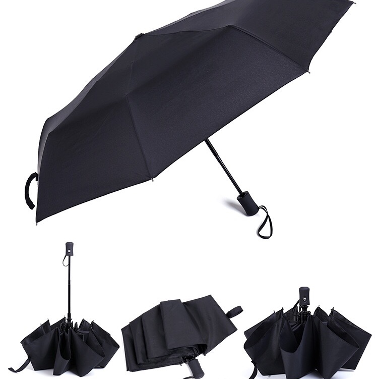 千家旺全自动商务防晒遮阳防紫外线黑胶太阳伞，厂家批发可定制广告  有碰击布自动 黑胶自动