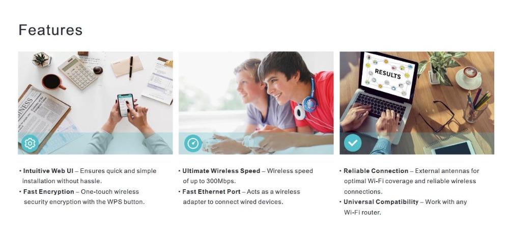 Signal amplifier 300M wireless signal repeater wifi wireless router detail image 5