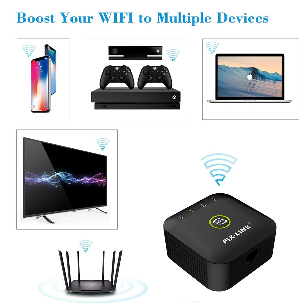 Signal amplifier 300M wireless signal repeater wifi wireless router detail image 2