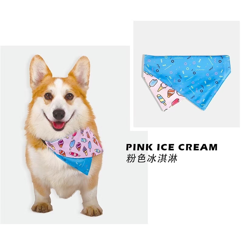 宠物用品【FuHsi口水巾】夏日绚烂多彩口水巾，出门必备！进口面料，防水不沾毛，颜色鲜艳反复清洗不掉色，支持批发代发～详情图2