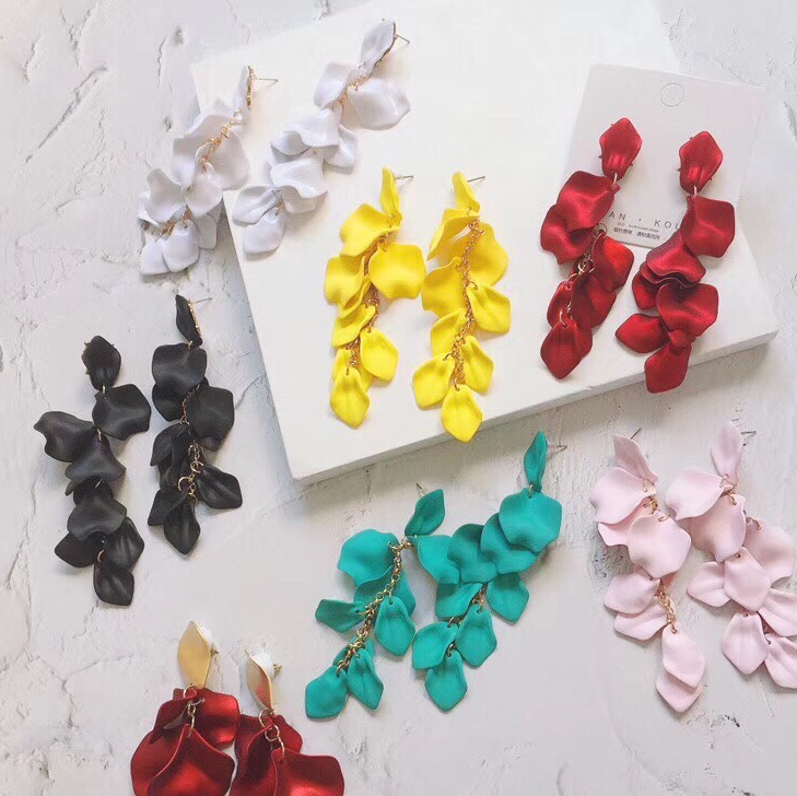Embroidered earrings