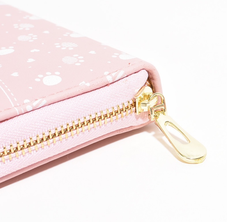 Largo estilo mujer cartera al por mayor 2021 nueva cremallera handbag versión coreana impresa estudiante chica bolsa de teléfono móvil de gran capacidad Specification image