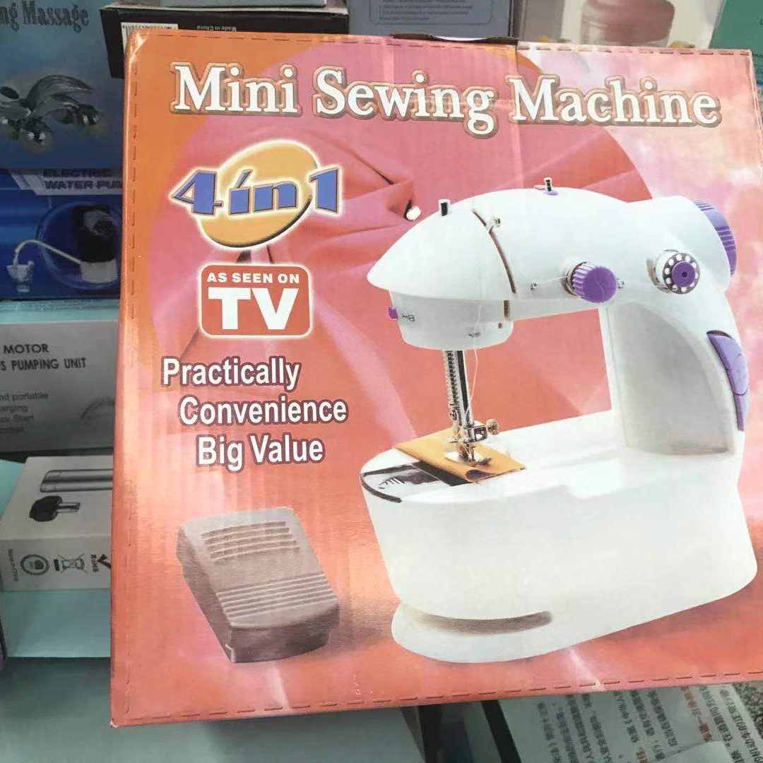 缝纫机家用电动小型迷你全自动台式吃厚手持微型脚踏衣车2图