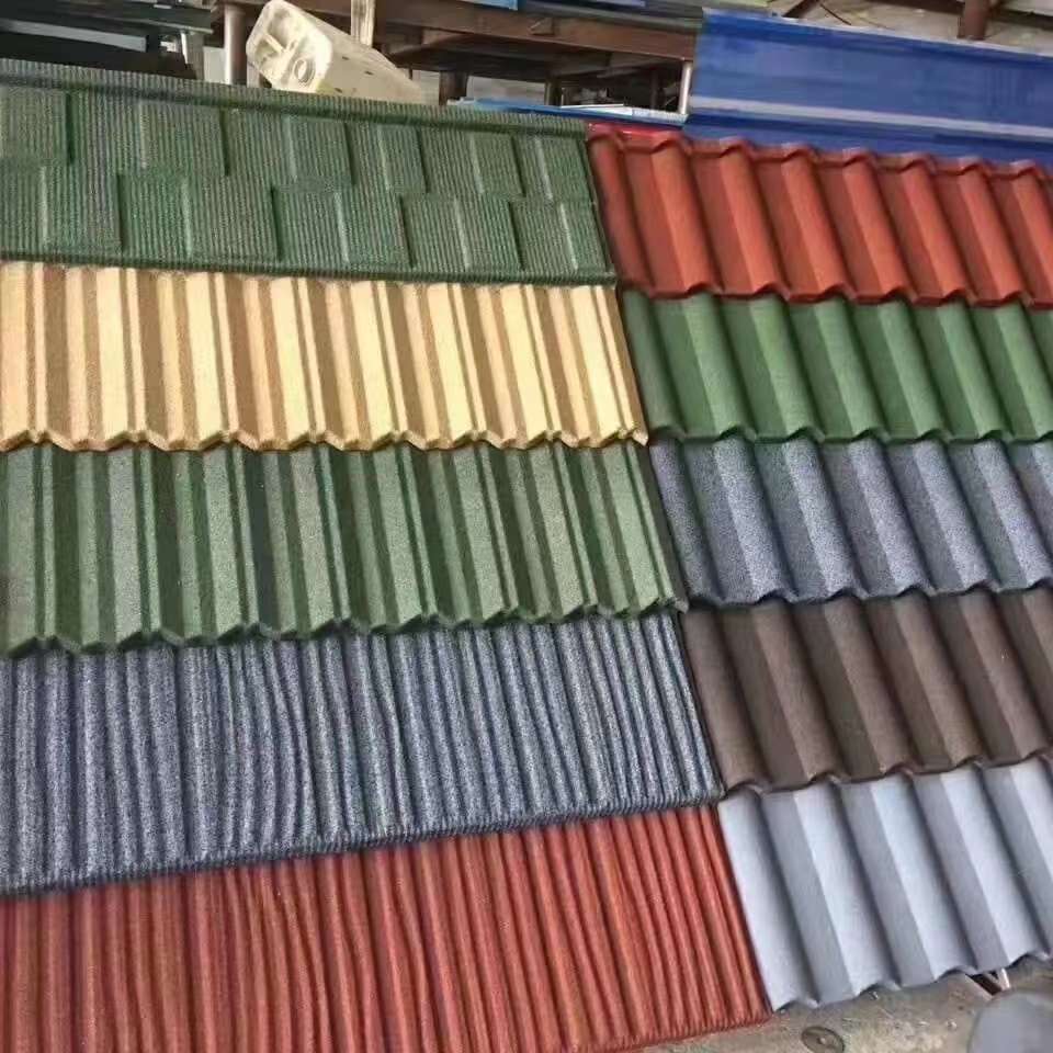 厂家直销金属彩石瓦 屋顶瓦 瓦片 铁皮瓦 石头瓦  别墅瓦 彩砂瓦  金属瓦 屋脊瓦  专业出口非洲质量保证，彩石瓦