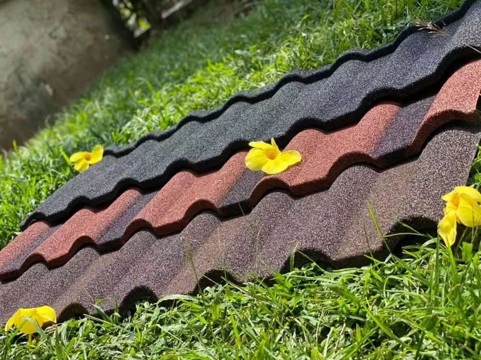 厂家直销金属彩石瓦 屋顶瓦 瓦片 铁皮瓦 石头瓦  别墅瓦 彩砂瓦  金属瓦 屋脊瓦  专业出口非洲质量保证，彩石瓦