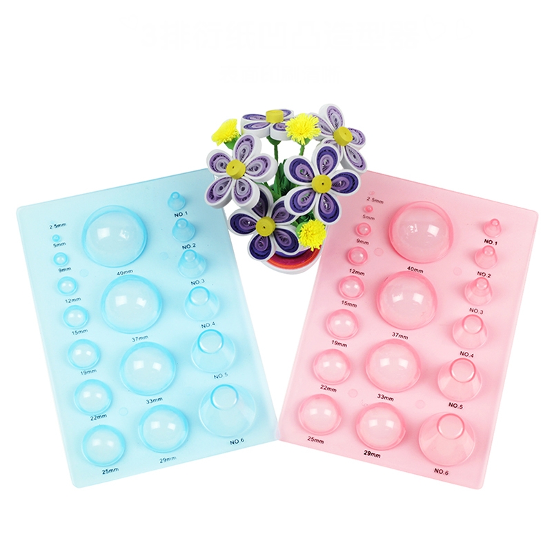 衍纸3排凹凸造型器花盆制作模板衍纸工具带数字标记工具