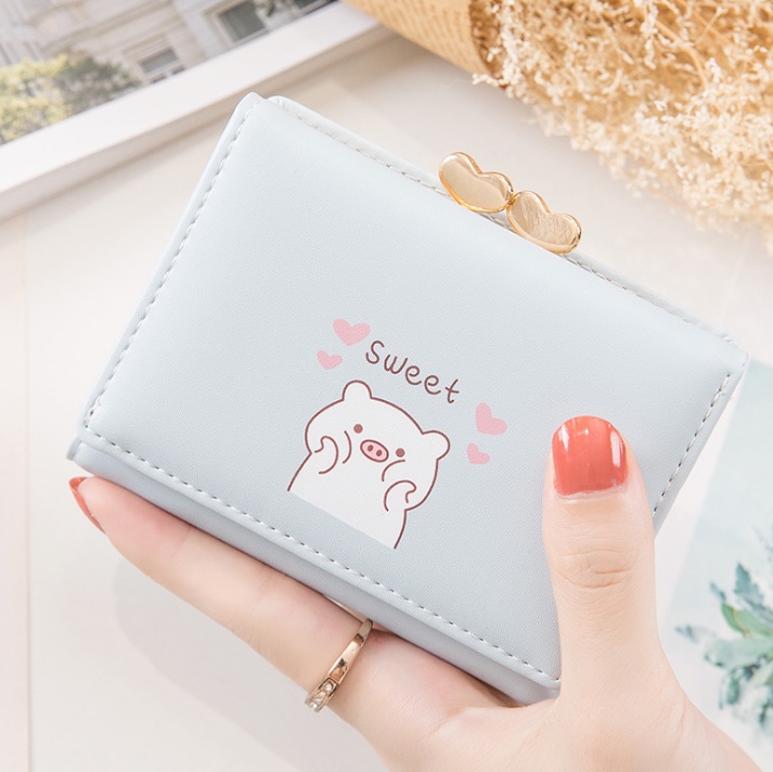 Ladies' short student Japanese-style girl 2021 Korean version new cute small coin wallet