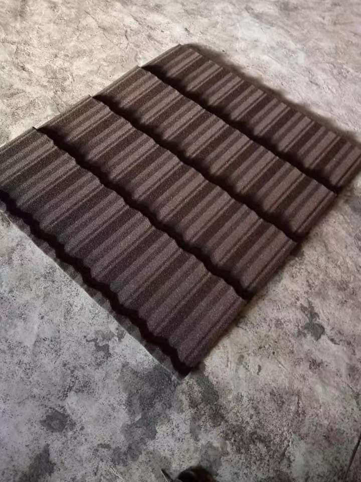 厂家直销金属彩石瓦 屋顶瓦 瓦片 铁皮瓦 石头瓦  别墅瓦 彩砂瓦  金属瓦 屋脊瓦  专业出口非洲质量保证，彩石瓦详情5