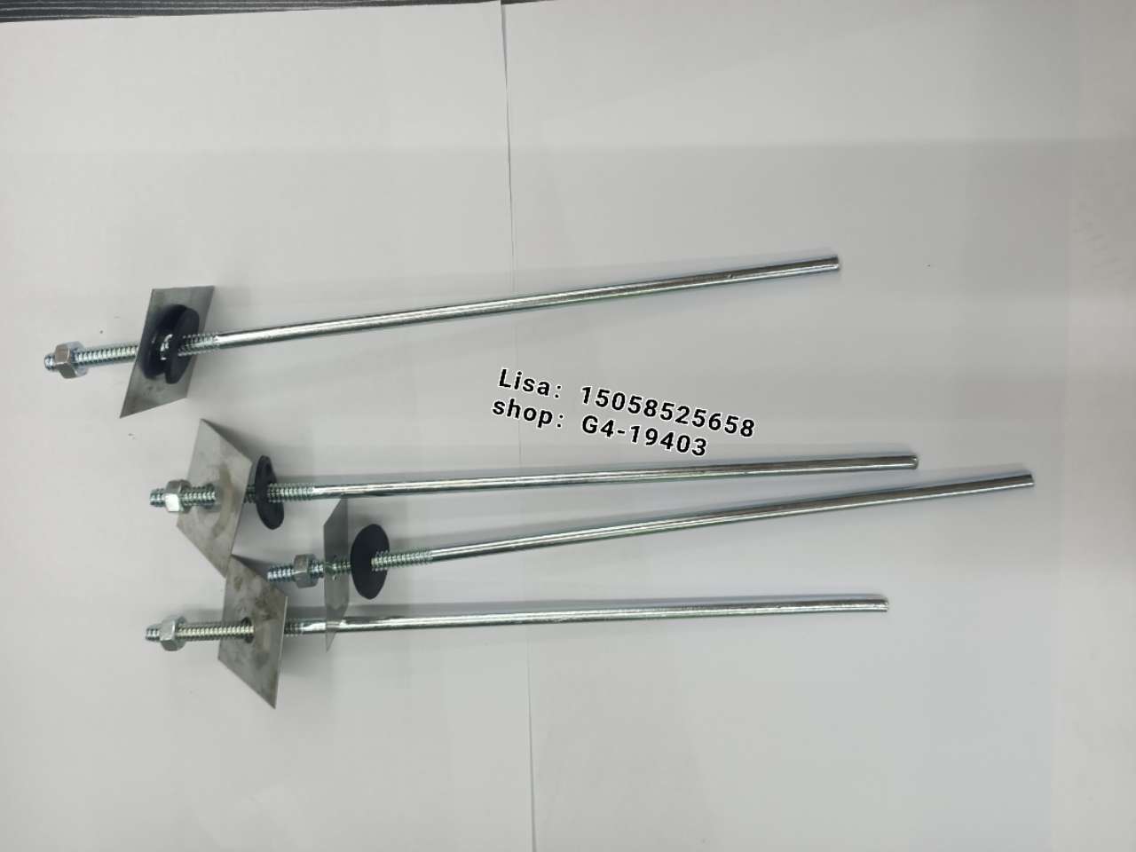 出口 瓦配件 瓦杆 瓦楞杆 瓦楞钩 U型钩 L型钩 屋顶钩 屋顶钉 roof bolt详情图5