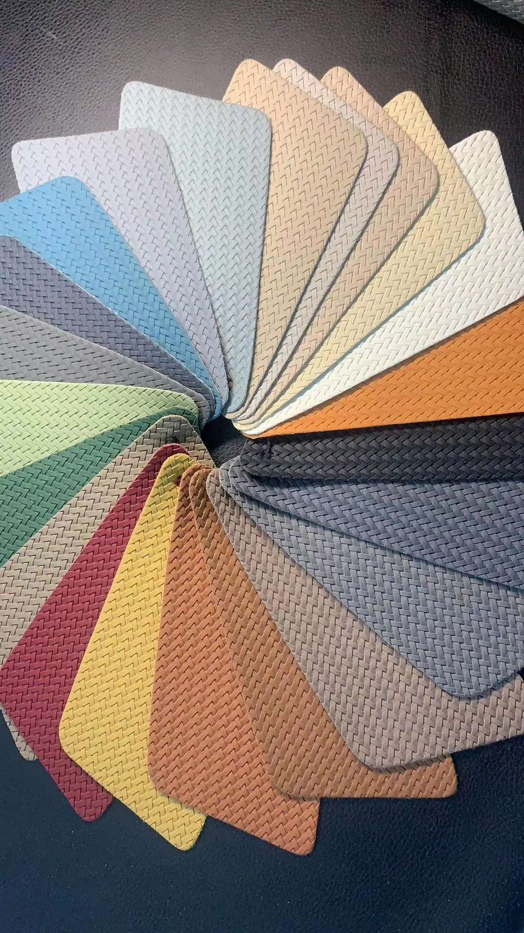 Herringbone woven 1211 factory direct sales leather Specification image