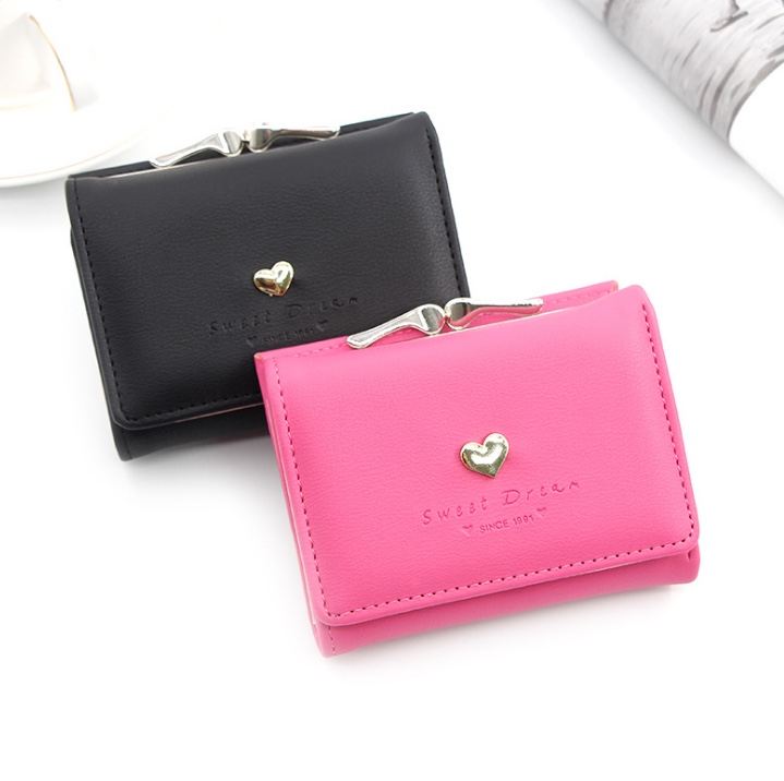 个性女士女式钱夹大钞位相片位女包三折钱包零钱包卡包手拿包