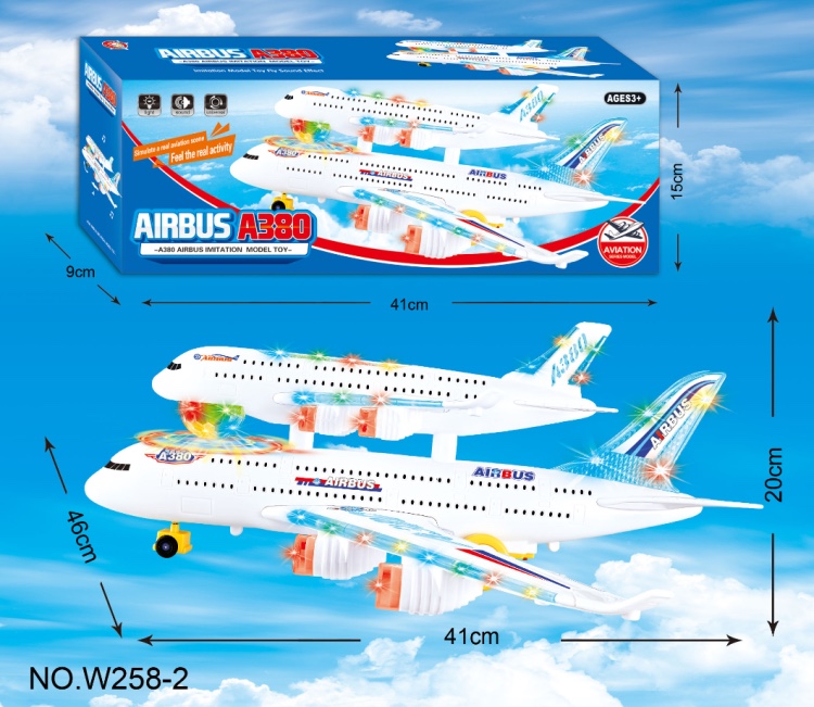 发光音乐滑行飞机产品图