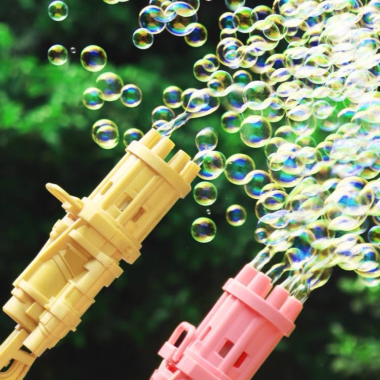 红松玩具加特林泡泡枪儿童启蒙益智玩具广场地摊爆款01