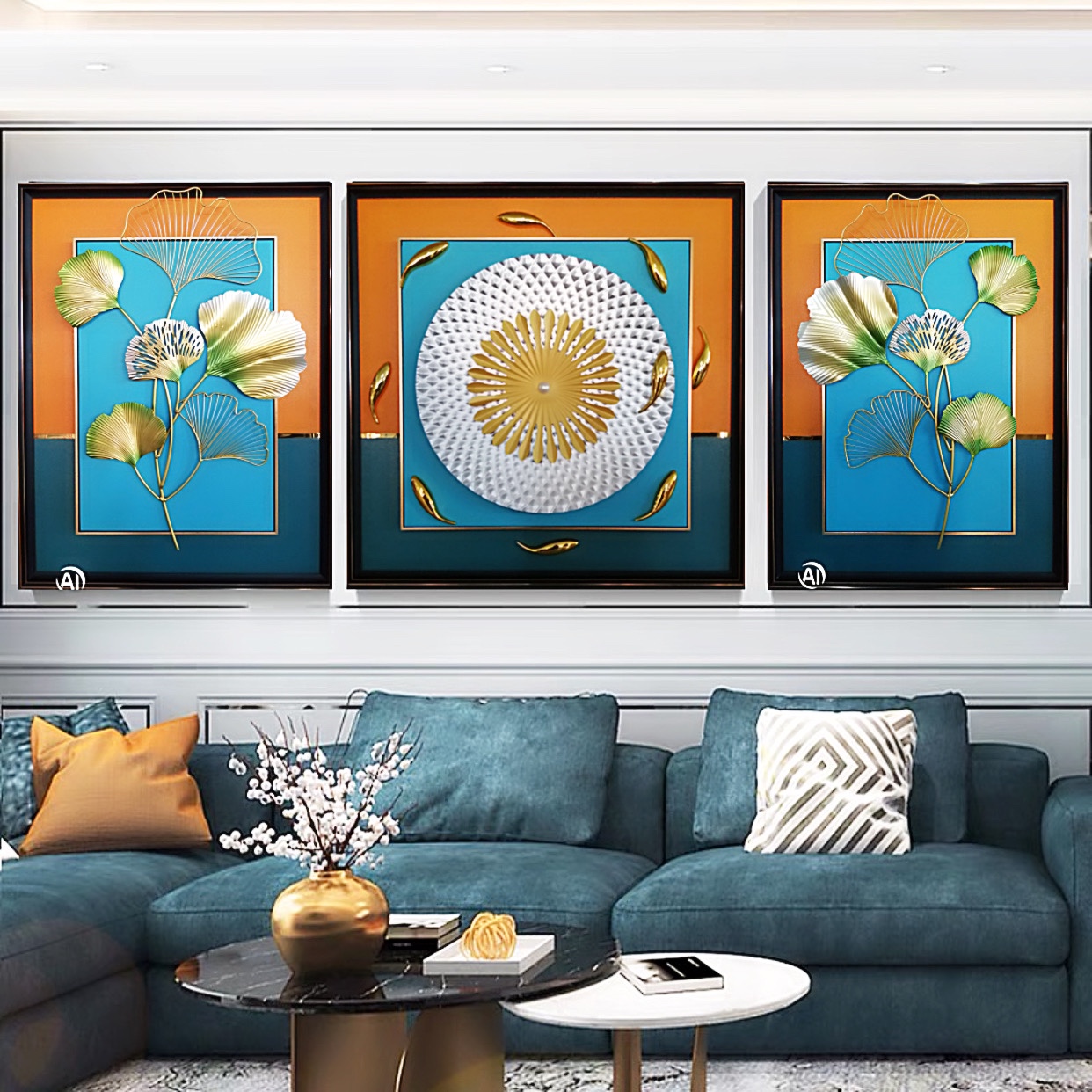 The living room triptych thumbnail