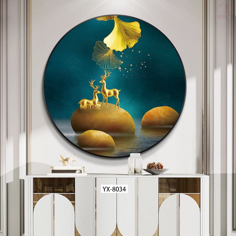 铝合金晶瓷晶贝圆形麋鹿系列70*701️⃣