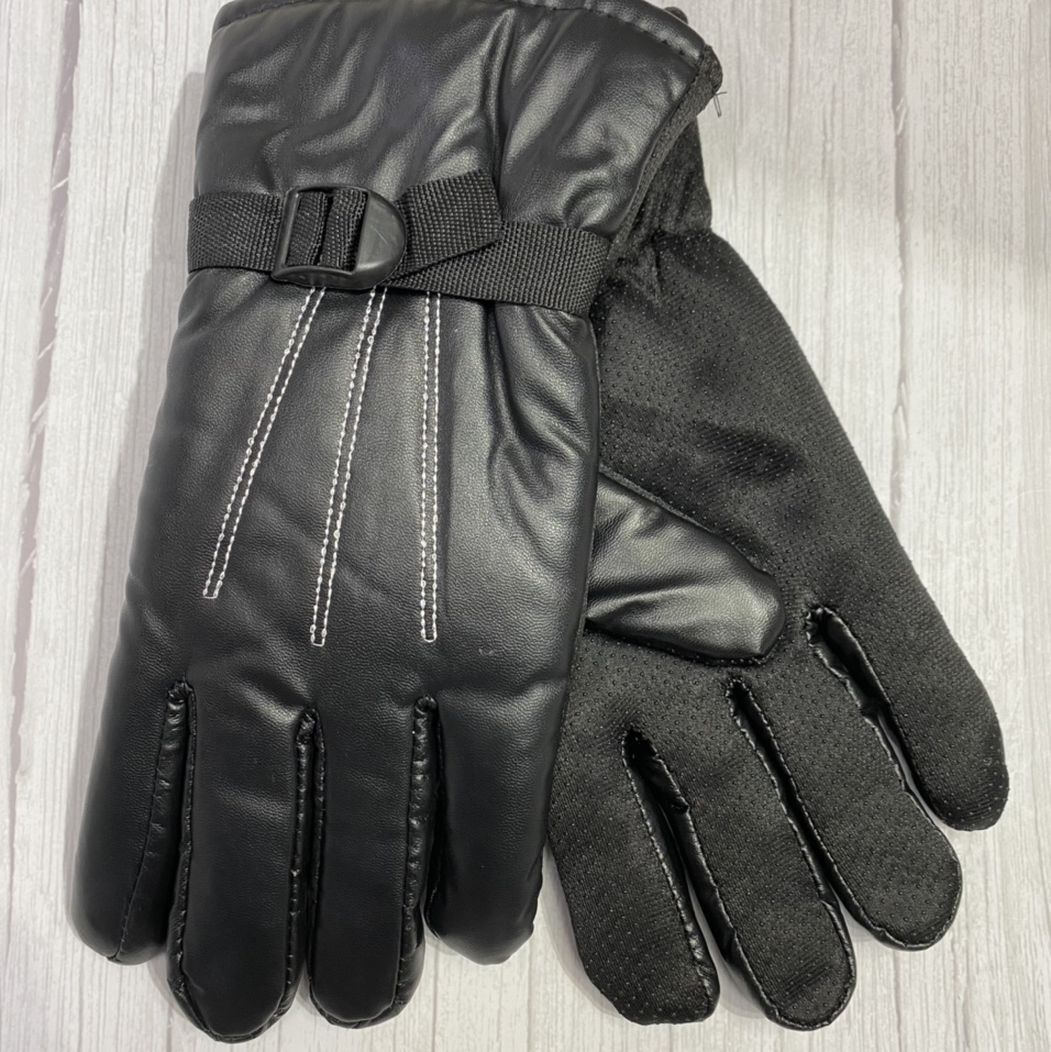 Winter men's thickened cotton gloves warm riding security property outdoor winterproof hands