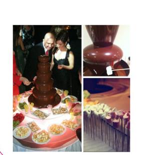 Three-layer chocolate fountain machine detail image 2