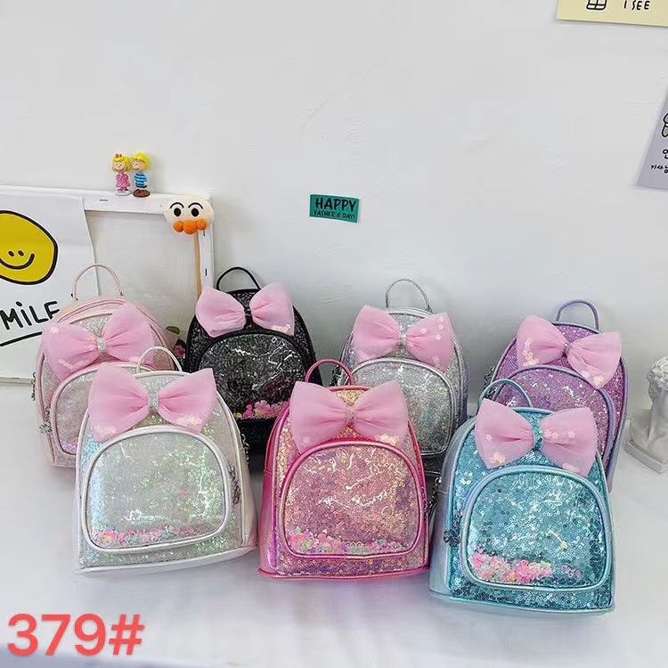 Children's bag fashion cute kindergarten 1-5 years old baby backpack girl Princess out mini backpack 378
