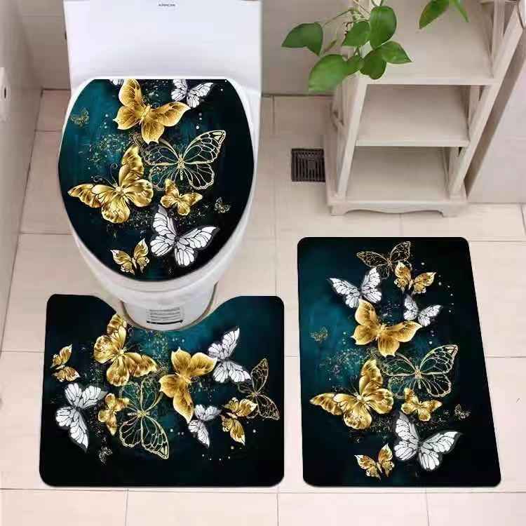 3D Printed Bathroom Three-Piece Butterfly Set