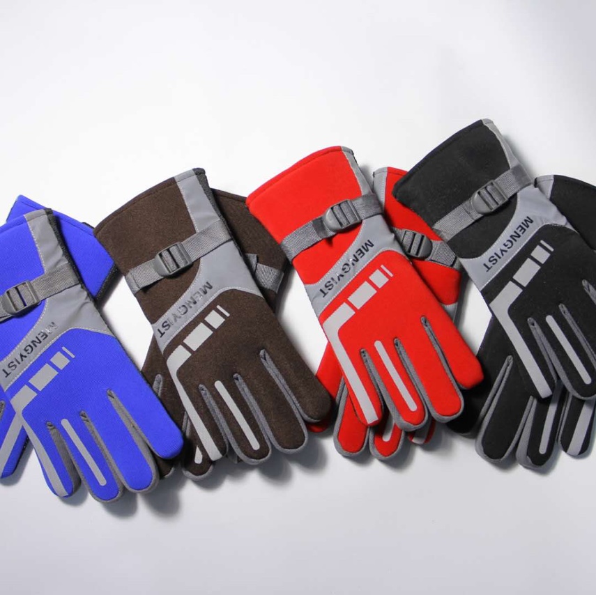 Adult student gloves for men winter warm new sports plus fleece cotton gloves for men