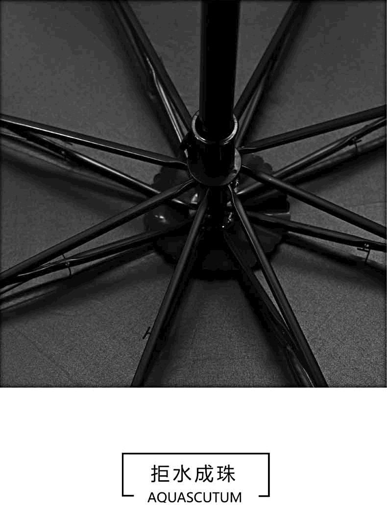 开花伞定制logo广告三折伞晴雨两用雨伞遇水开花伞黑胶防晒太阳伞 887详情图7
